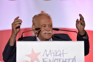 Atina 'daki Halk Birliği Partisi. Yunanistan Seçimi                    