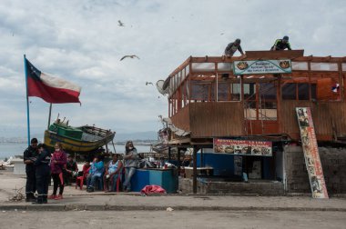 ŞİLİ - COQUIMBO - TSUNAMI ARTHQUAKE 'İN SONRA 