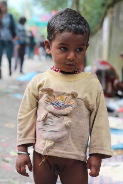 Bombay 'dan gezgin bir Hintli aile Lalitpur, Godwari, Nepal' de çekilmiş.. 