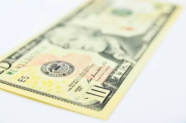 Dollar White Background — Stock Photo, Image