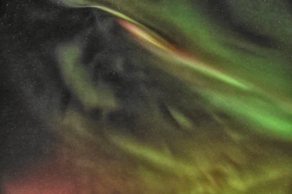 Aurora Borealis Zorza Polarna Nordlys Nocnym Niebie Nad Fiordami Kvaloya — Zdjęcie stockowe