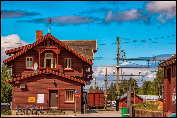 Railway Station Village — Stock Photo, Image