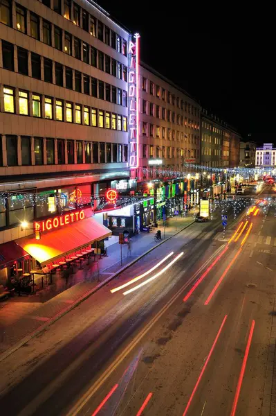 Stockholm Night Urban Travel — Stock Photo, Image