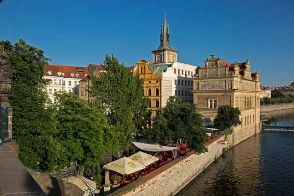Вид Воздуха Прагу — стоковое фото