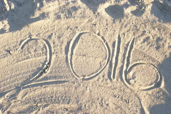 Piasek Plażowy 2016 — Zdjęcie stockowe
