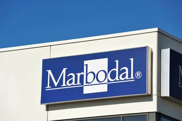 Vista Primer Plano Del Logotipo Marbodal — Foto de Stock