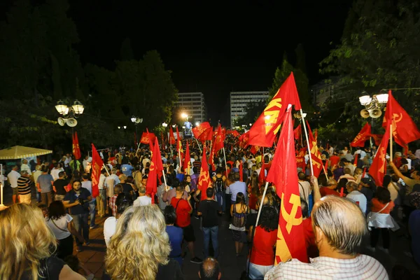 GREECE - POLİTİKLERİ - ATHENS KOMUNİST ELEKSYON 2015