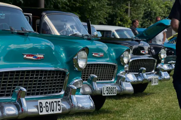 Street Cruisin Club Halden Annually Organizes One Norway Best Attended — Stock Photo, Image