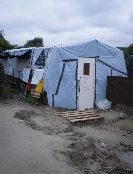 France Calais Principale Source Eau Féroce Camp Réfugiés Migrants New — Photo