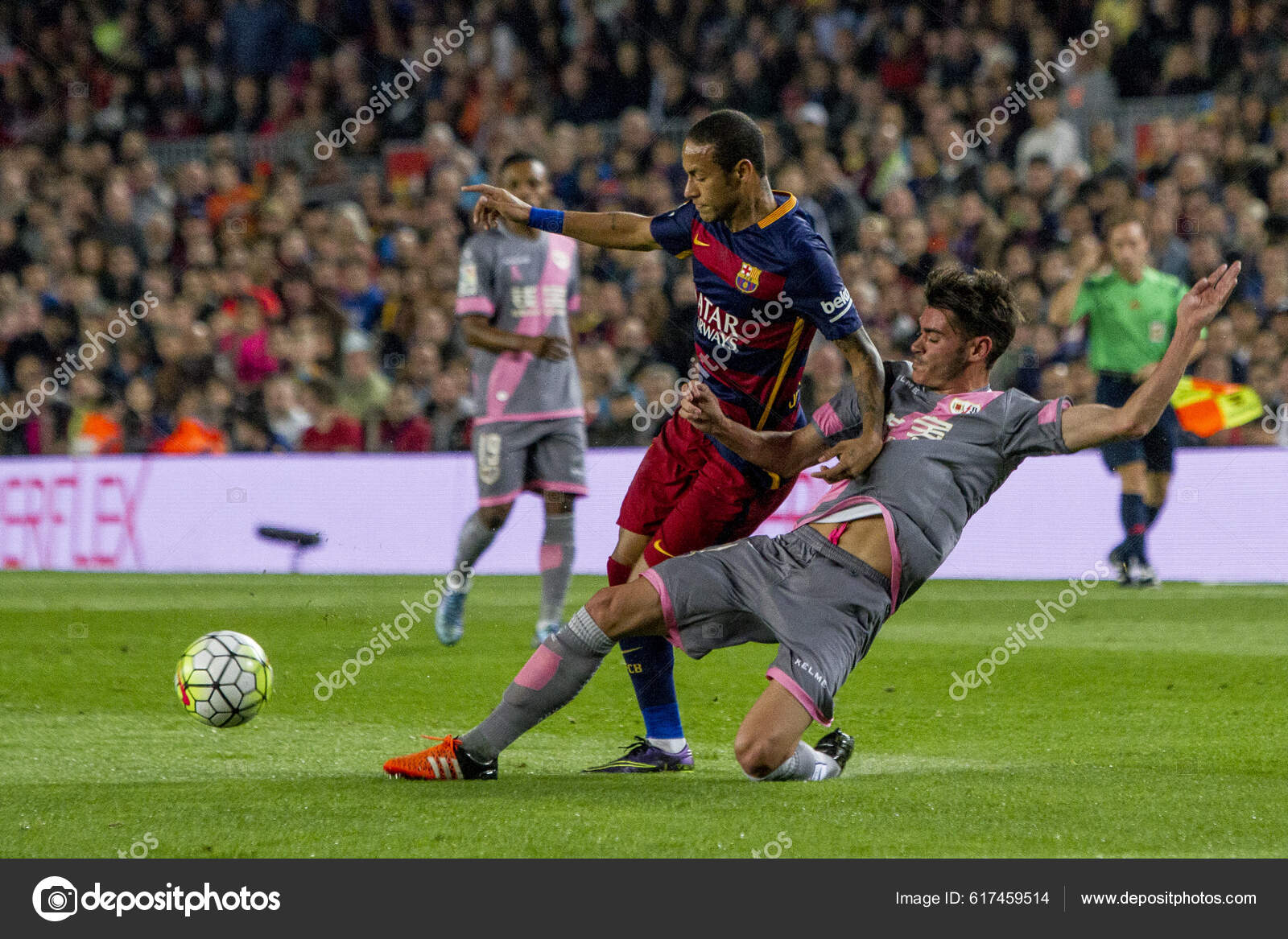 Jalkapallo Peli Espanja Barcelona Rayo Vallecano – toimituksellinen  valokuva © YAY_Images #617459514