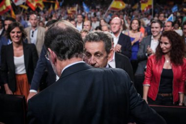 BARCELONA - CATALONYA ELEKSİYONU - POPULAR PARTİ Rally - SARKOZY