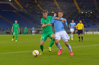 EUFA Avrupa Ligi Futbol Maçı - Lazio, Saint Etienne 'e Karşı 