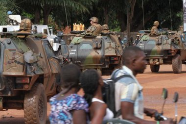 BANGUI. Operasyon Sangaris 'i. Huzursuzluk