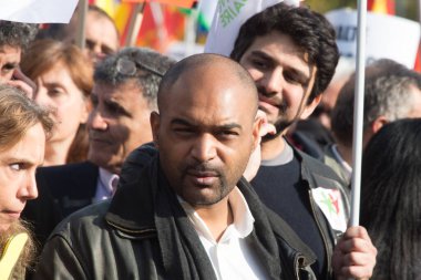 Ankara 'daki terör saldırısına göre gösteri. FRANSA PARIS  