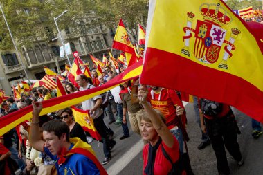 İspanya, Barselona 'da protesto gösterisi