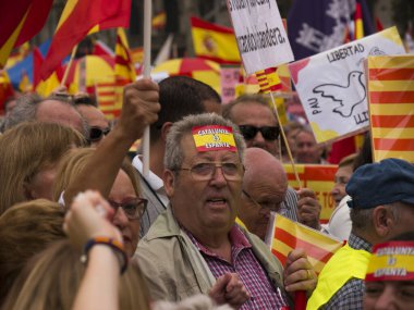 İspanya, Barselona 'da protesto gösterisi