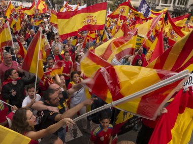 İspanya, Barselona 'da protesto gösterisi