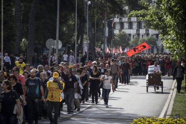 Ankara patlaması sonrasında düzenlenen cenaze töreninin editoryal görüntüsü, İzmir, Türkiye