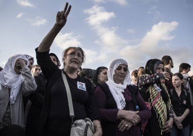 Ankara patlaması sonrasında düzenlenen cenaze töreninin editoryal görüntüsü, İzmir, Türkiye