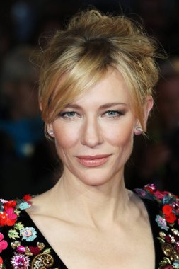 Cate Blanchett, 17 Ekim 2015 'te İngiltere' nin başkenti Londra 'daki Odeon Leicester Meydanı' nda düzenlenen BFI Londra Film Festivali sırasında 