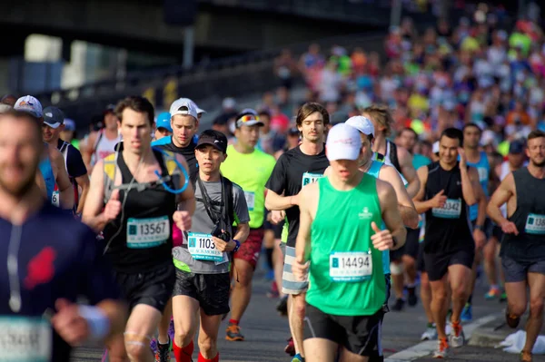 Emberek Futás Maraton Sydney 2025 — Stock Fotó