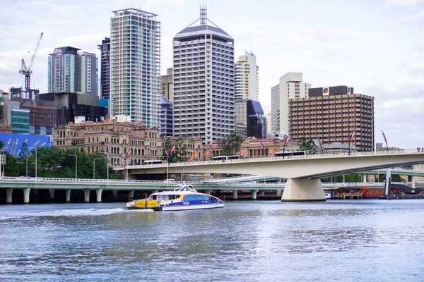 Brisbane Αυστραλία Τρίτη Ιουνίου 2015 Άποψη Της Πόλης Brisbane Απόγευμα — Φωτογραφία Αρχείου