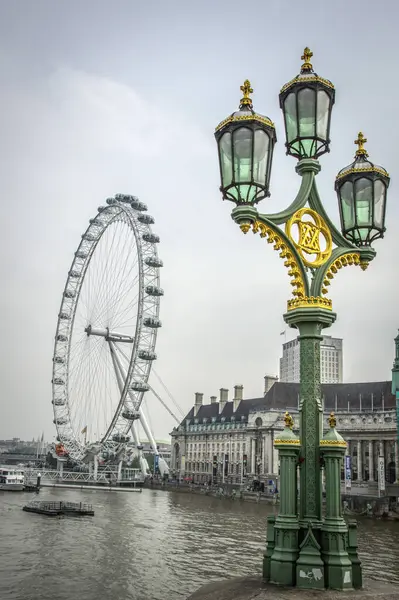 Лондонское Колесо Тысячелетия Город Путешествия — стоковое фото