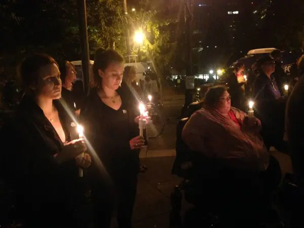 Portland Religious Leaders Police Locals Attended Vigil Portland City Hall — Stock Photo, Image
