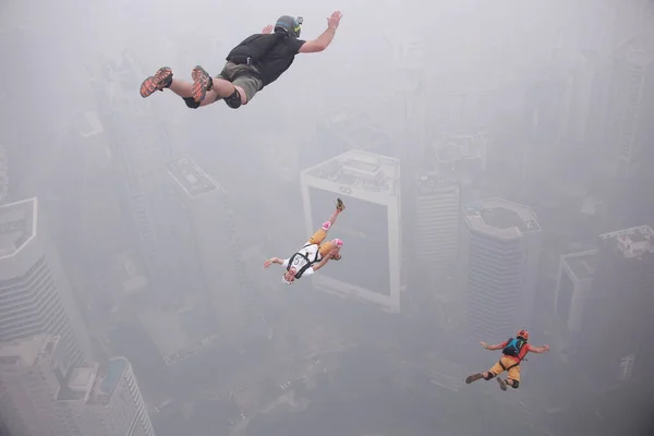 2015 Base Jump Malaysia Kuala Lumpur — Stockfoto