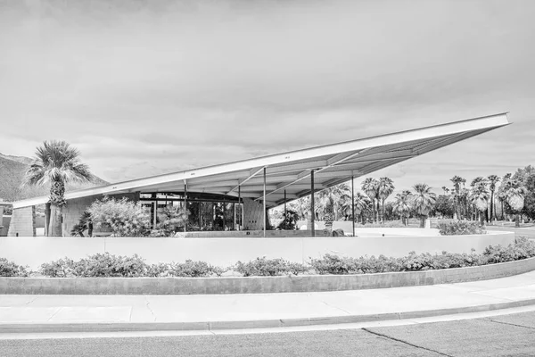Estación Servicio Tranvía Blanco Negro Palm Springs —  Fotos de Stock