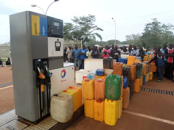Gas Shortage Bangui Central African Republic — Stock Photo, Image