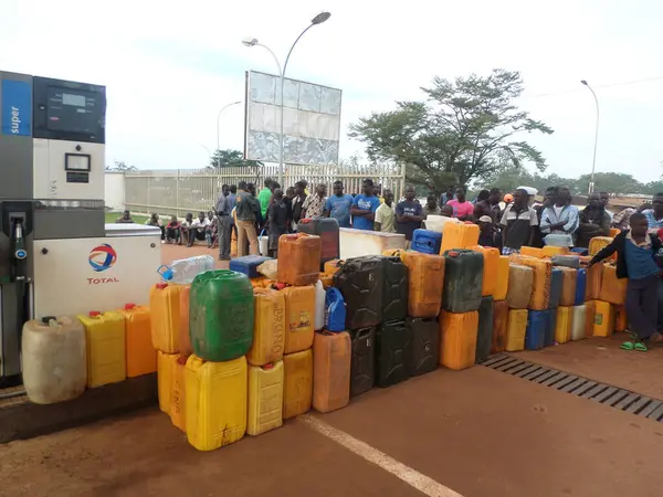 Gas Shortage Bangui Central African Republic — Stock Photo, Image