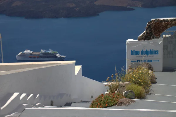 Santorini Hellas Grekland Sommarsemester — Stockfoto