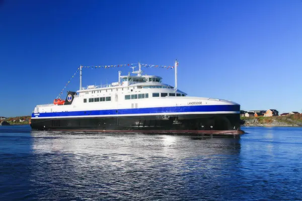 First Tts Torghatten Traffic Company Gas Ferry Has Arrived Bronnoysund — Stock Photo, Image