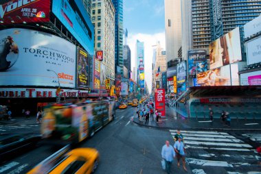 Manhattan, ABD 'de yoğun günlük trafik