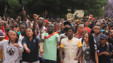 Güney Afrika - Öğrencilerle serbest protesto 