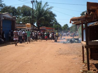 CENTRAL AFRICAN REPUBLIC, Bangui: 27 Ekim 2015 'te Bangui' nin 2.. 