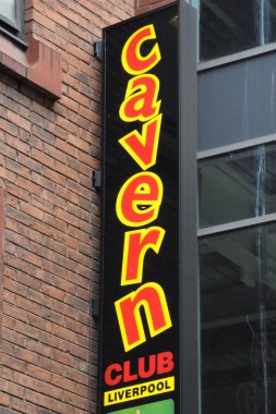 sign of the World famous Cavern Club in Liverpool