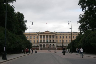 Oslo şehrinin güzel manzarası