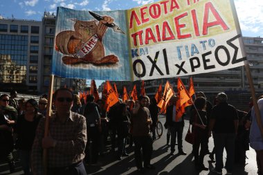 GREECE ATHENS - Avrupa Birliği kurtarma kredisine karşı grev