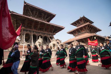 NEPAL, Patan: 12 Kasım 2015 'te Patan' da Nepal 'in yerel takvimi Nepal Sambat' a göre, Newari halkı 1136 yılını kutladı..         