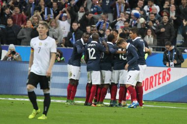 Fransa Stadyumu 'nda dostça oynanan futbol maçı Paris Almanya' ya karşı