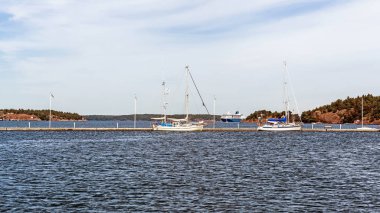 Nynashamn yakınlarındaki manzara manzarası