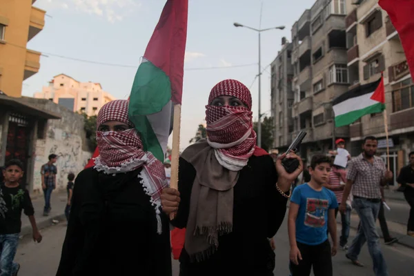 Gaza Παλαιστινικη Ισραηλιτικη Διαμαρτυρία — Φωτογραφία Αρχείου