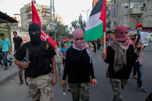 Gaza Protesta Conflicto Israeli Palestino — Foto de Stock
