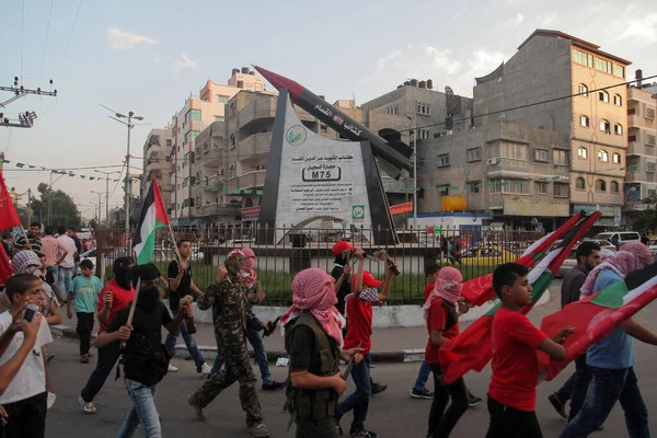 Gaza Proteste Conflitos Israeli Palestiniano — Fotografia de Stock