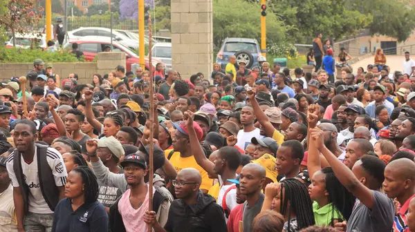 South Africa Free Protest Students — Stock Photo, Image