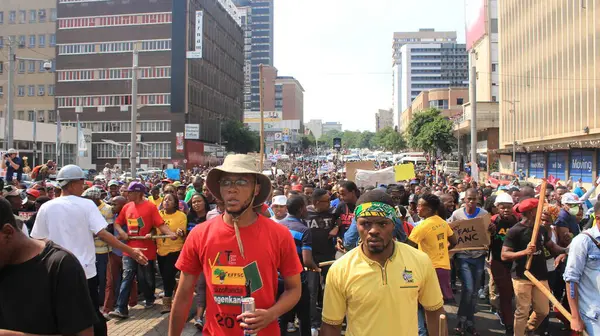 Sydafrika Fee Protest Anc Studenter - Stock-foto