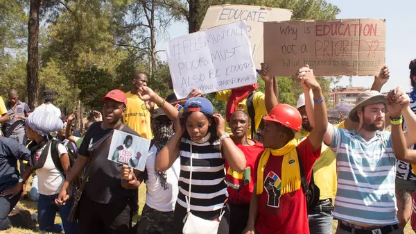 South Africa Pretoria Student Protests Tuition — Stock Photo, Image