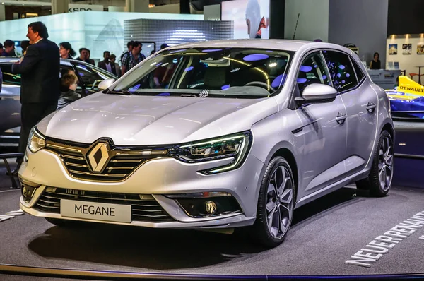 Frankfurt Sept 2015 Renault Megane Apresentada Exposição Internacional Automobilismo — Fotografia de Stock